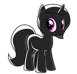 Size: 4652x4500 | Tagged: suggestive, artist:blue-vector, oc, oc:blue vector, unofficial characters only, original species, rubber pony, unicorn, latex, looking at you, rubber, simple background, solo, transparent background