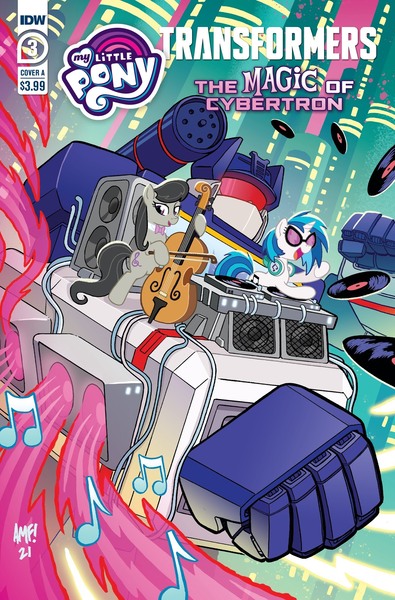 Size: 1349x2048 | Tagged: safe, artist:tonyfleecs, derpibooru import, idw, octavia melody, vinyl scratch, idw publishing, image, jpeg, solo, transformers