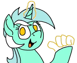 Size: 1054x863 | Tagged: safe, artist:skookz, derpibooru import, lyra heartstrings, pony, unicorn, female, hand, happy, image, looking at you, magic, magic aura, magic hands, mare, open mouth, png, pointing, pointing at self, simple background, solo, transparent background