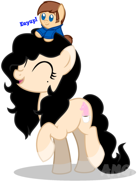 Size: 1165x1540 | Tagged: safe, artist:amgiwolf, derpibooru import, oc, oc:amgi, oc:applewolf, unofficial characters only, earth pony, pony, colored hooves, earth pony oc, eyelashes, female, image, male, mare, open mouth, plushie, png, raised hoof, simple background, stallion, transparent background