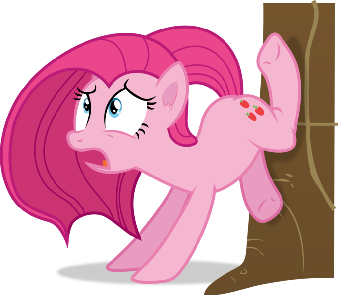 Size: 4588x4000 | Tagged: safe, artist:frownfactory, derpibooru import, pinkie pie, earth pony, pony, magical mystery cure, cutie mark, female, image, mare, pinkamena diane pie, png, simple background, solo, transparent background, tree, vector