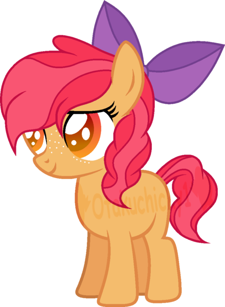 Size: 836x1139 | Tagged: safe, artist:otakuchicky1, derpibooru import, oc, oc:sweet tango, earth pony, pony, female, filly, image, offspring, parent:apple bloom, parent:tender taps, parents:tenderbloom, png, simple background, solo, transparent background, watermark