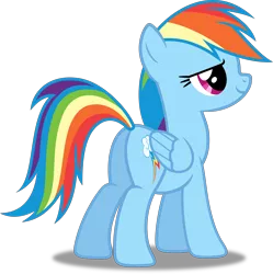 Size: 5000x5014 | Tagged: safe, artist:dashiesparkle, derpibooru import, rainbow dash, pegasus, pony, the mysterious mare do well, butt, female, image, mare, plot, png, rainbutt, simple background, solo, transparent background, vector