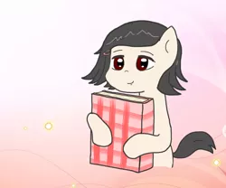 Size: 1162x966 | Tagged: safe, alternate version, derpibooru import, ponified, pony, anne frank, diary, female, image, png, solo