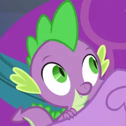 Size: 730x730 | Tagged: safe, derpibooru import, screencap, spike, twilight sparkle, twilight sparkle (alicorn), alicorn, dragon, pony, a hearth's warming tail, cropped, female, image, male, mare, offscreen character, png