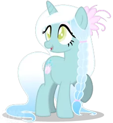 Size: 1046x1149 | Tagged: safe, artist:amgiwolf, derpibooru import, oc, unofficial characters only, pony, unicorn, braid, eyelashes, flower, flower in hair, horn, image, png, raised hoof, simple background, solo, transparent background, unicorn oc