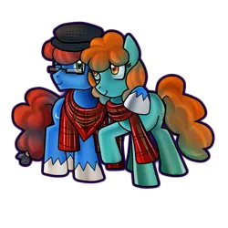 Size: 2449x2449 | Tagged: safe, artist:mamajebbunfanart, derpibooru import, oc, oc:angus, oc:nessie, bronyscot, edinburgh bronies, image, mascot, png, scotland