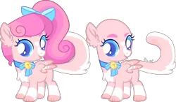 Size: 4353x2541 | Tagged: safe, artist:kurosawakuro, derpibooru import, hybrid, pony, female, filly, image, interspecies offspring, offapring, offspring, parent:capper, parent:capper dapperpaws, parent:princess cadance, parent:rarity, parents:capperity, png, simple background, solo, transparent background