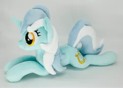 Size: 4096x2931 | Tagged: safe, artist:gingerale2016, derpibooru import, lyra heartstrings, pony, unicorn, image, irl, jpeg, lying down, photo, plushie, prone, solo