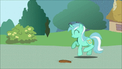 Size: 1920x1080 | Tagged: safe, derpibooru import, edit, bon bon, lyra heartstrings, sweetie drops, pony, animated, cute, image, irrational exuberance, lyra finds a blob on the floor, lyrabetes, smiling, that pony sure does love humans, webm, youtube link
