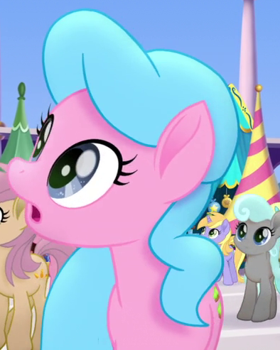 Size: 394x493 | Tagged: safe, derpibooru import, screencap, melody star, unnamed character, unnamed pony, earth pony, pony, unicorn, my little pony: the movie, background pony, cropped, female, image, mare, open mouth, png, silver dust, solo focus