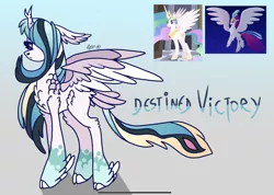 Size: 2348x1668 | Tagged: safe, artist:caramelbolt24, derpibooru import, screencap, princess celestia, queen novo, oc, oc:destined victory, alicorn, classical hippogriff, hippogriff, hybrid, pony, my little pony: the movie, abstract background, ear fluff, feathered fetlocks, female, flying, hoof shoes, horn, image, interspecies offspring, jewelry, jpeg, magical lesbian spawn, mare, offspring, parent:princess celestia, parent:queen novo, parents:novolestia, peytral, screencap reference, signature, spread wings, tiara, wings