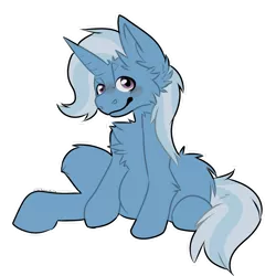 Size: 1280x1280 | Tagged: safe, artist:oneboxxiboye, derpibooru import, trixie, pony, unicorn, blushing, cheek fluff, chest fluff, female, image, knee fluff, looking at you, mare, png, simple background, transparent background