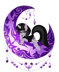 Size: 1280x1556 | Tagged: safe, artist:ladylullabystar, derpibooru import, oc, oc:velvet rose, pony, unicorn, female, image, mare, moon, png, simple background, solo, transparent background