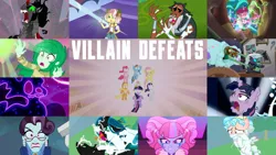 Size: 1280x721 | Tagged: safe, derpibooru import, edit, edited screencap, editor:quoterific, screencap, applejack, cozy glow, fluttershy, king sombra, kiwi lollipop, lord tirek, pinkie pie, principal abacus cinch, queen chrysalis, rainbow dash, rarity, tree of harmony, twilight sparkle, twilight sparkle (alicorn), vignette valencia, wallflower blush, alicorn, centaur, changeling, changeling queen, earth pony, human, pegasus, pony, unicorn, do princesses dream of magic sheep, equestria girls, equestria girls series, forgotten friendship, friendship games, legend of everfree, my little pony: the movie, rollercoaster of friendship, sunset's backstage pass!, the ending of the end, the mean 6, spoiler:eqg series (season 2), crying, element of generosity, element of honesty, element of kindness, element of laughter, element of loyalty, element of magic, elements of harmony, female, filly, glowing eyes, gritted teeth, hooves on cheeks, image, jpeg, looking down, male, mane six, mobile phone, open mouth, phone, smartphone, solo, solo female, solo male, stone, tears of anger, teeth, turned to stone, unicorn twilight