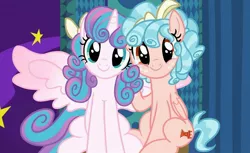 Size: 1043x640 | Tagged: safe, derpibooru import, cozy glow, princess flurry heart, cute, flurrybetes, image, jpeg, older, older cozy glow, older flurry heart, photo booth