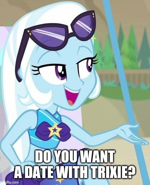 Size: 500x615 | Tagged: safe, derpibooru import, trixie, equestria girls, equestria girls series, forgotten friendship, bronybait, caption, image, image macro, imgflip, jpeg, meme, text, trixie yells at everything