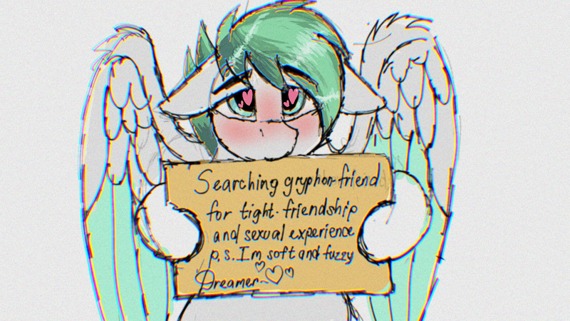 Size: 1920x1080 | Tagged: questionable, artist:dreamyskies, derpibooru import, oc, oc:dreamer skies, unofficial characters only, pegasus, pony, asking, asking for it, chromatic aberration, cute, image, looking at you, male, pegasus oc, png, quick draw, sketch, solo, solo male, stallion, text, wings