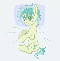 Size: 1063x1080 | Tagged: safe, artist:dariasound, derpibooru import, sandbar, earth pony, pony, bed, image, jpeg, laying on bed, lying down, male, on bed, solo