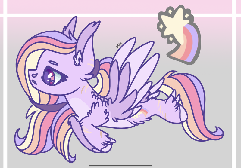 Size: 2388x1668 | Tagged: safe, artist:caramelbolt24, derpibooru import, oc, unofficial characters only, pegasus, pony, abstract background, ear fluff, female, image, magical lesbian spawn, mare, multicolored hair, offspring, parent:rainbow dash, parent:twilight sparkle, parents:twidash, pegasus oc, png, rainbow hair, signature, solo, story included, two toned wings, unshorn fetlocks, wings