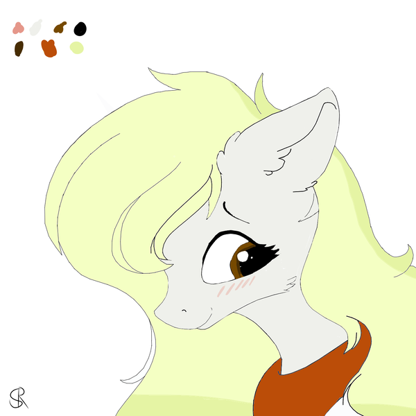 Size: 1300x1300 | Tagged: safe, artist:slingring, artist:wolfpon, derpibooru import, oc, earth pony, bust, image, png, portrait, solo