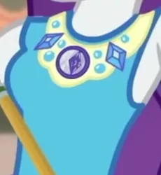Size: 1920x2085 | Tagged: safe, deleted from derpibooru, derpibooru import, screencap, rarity, equestria girls, equestria girls series, the other side, boobshot, breasts, clothes, cropped, cutie mark, cutie mark on clothes, geode of shielding, image, jpeg, magical geodes, pencil, rarity peplum dress