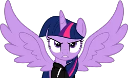 Size: 1141x700 | Tagged: safe, artist:edy_january, derpibooru import, twilight sparkle, twilight sparkle (alicorn), alicorn, pony, adidas, adidas tracksuit, angry, clothes, female, gopnik, hardbass, image, jacket, png, simple background, slav, solo, transparent background, vector, wrath