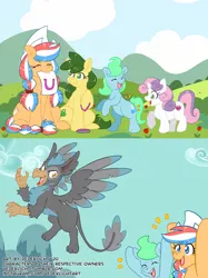 Size: 1024x1366 | Tagged: safe, artist:genolover, derpibooru import, sweetie belle, oc, oc:ember, oc:ember (hwcon), oc:glace (hwcon), hearth's warming con, image, jpeg