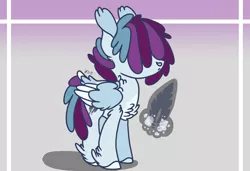 Size: 2388x1638 | Tagged: safe, artist:caramelbolt24, derpibooru import, oc, unofficial characters only, pegasus, pony, chest fluff, ear fluff, hoof fluff, image, jpeg, magical lesbian spawn, male, offspring, parent:fluttershy, parent:twilight sparkle, parents:twishy, pegasus oc, solo, stallion, two toned wings, wings