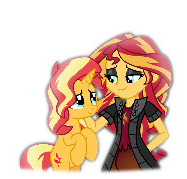 Size: 1024x984 | Tagged: safe, artist:emeraldblast63, derpibooru import, sunset shimmer, equestria girls, bittersweet, cute, ending to equestria girls, goodbye, human sunset, image, jpeg, sad, self ponidox, shimmerbetes, thank you, vision