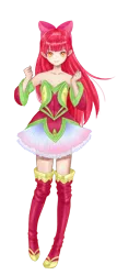 Size: 1757x4110 | Tagged: safe, artist:erim-kawamori, derpibooru import, apple bloom, human, anime style, atelier totori, humanized, image, png, simple background, solo, transparent background