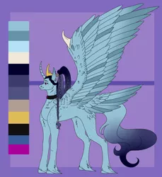 Size: 3100x3381 | Tagged: safe, artist:amcirken, derpibooru import, oc, oc:amelio, alicorn, pony, female, image, mare, png, reference sheet, solo, tail feathers