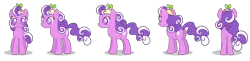 Size: 3278x799 | Tagged: safe, artist:rabidpepper, derpibooru import, screwball, earth pony, pony, flash puppet, image, png, simple background, transparent background, turnaround, vector