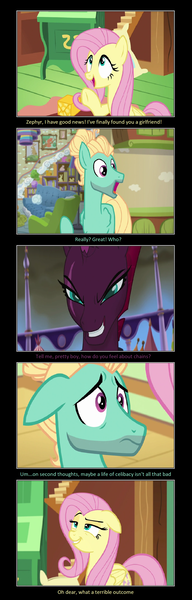 Size: 1097x3424 | Tagged: safe, artist:thejboy88, derpibooru import, edit, edited screencap, screencap, fluttershy, tempest shadow, zephyr breeze, flutter brutter, my little pony: the movie, comic, image, png, screencap comic