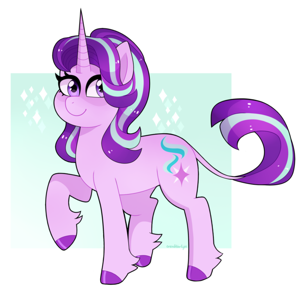 Size: 2775x2690 | Tagged: safe, artist:emera33, derpibooru import, starlight glimmer, pony, unicorn, cloven hooves, cutie mark, female, high res, image, mare, png, smiling, solo