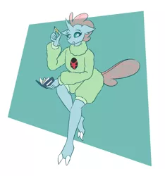 Size: 3000x3200 | Tagged: safe, artist:sneetymist, derpibooru import, ocellus, anthro, changedling, changeling, insect, ladybug, book, clothes, colored, cute, diaocelles, flat colors, fluffy, image, pajamas, pencil, png, simple background, solo