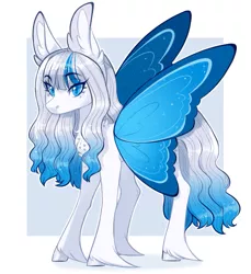 Size: 757x827 | Tagged: safe, artist:sararini, derpibooru import, oc, oc:azalea, pony, butterfly wings, female, image, mare, png, solo, wings