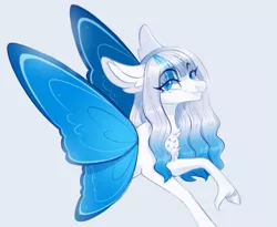 Size: 1223x1001 | Tagged: safe, artist:sararini, derpibooru import, oc, oc:azalea, pony, butterfly wings, female, image, mare, png, solo, wings