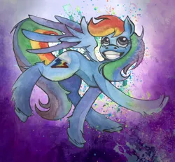 Size: 1168x1080 | Tagged: safe, artist:ancookies, derpibooru import, rainbow dash, pegasus, abstract background, image, jpeg, solo, traditional art