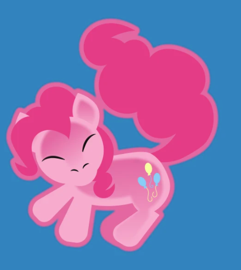 Size: 472x528 | Tagged: safe, artist:samoht-lion, derpibooru import, pinkie pie, blue background, eyes closed, image, png, simple background, the lion king