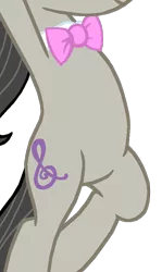 Size: 852x1426 | Tagged: safe, derpibooru import, edit, vector edit, octavia melody, bowtie, cropped, female, high res, image, pictures of bellies, png, simple background, solo, transparent background, vector