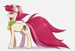 Size: 2560x1767 | Tagged: safe, artist:barlerd, derpibooru import, roseluck, pony, collar, commission, commissioner:doom9454, cute, image, jpeg, long tail, pet tag, pony pet, rosepet, wind, windswept mane