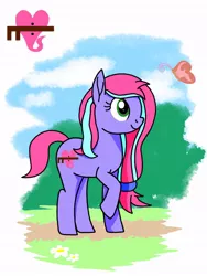 Size: 768x1024 | Tagged: safe, artist:windy breeze, derpibooru import, oc, butterfly, earth pony, insect, pony, cloud, cutie mark, female, flower, gift art, image, jpeg, mare, solo