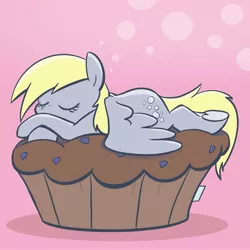 Size: 2203x2203 | Tagged: safe, artist:pfeffaroo, derpibooru import, derpy hooves, pegasus, pony, eyes closed, high res, image, jpeg, lying down, prone, sleeping, solo