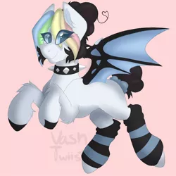 Size: 1200x1200 | Tagged: safe, artist:vashtwiist, derpibooru import, oc, oc:pastelpastry16, unofficial characters only, bat pony, pony, female, image, jpeg, solo