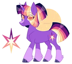 Size: 1024x906 | Tagged: safe, artist:sadelinav, derpibooru import, twilight sparkle, pony, alternate design, image, png, simple background, solo, transparent background