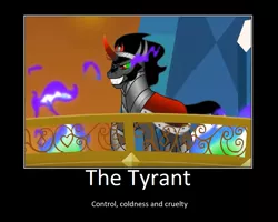 Size: 1099x880 | Tagged: safe, artist:thejboy88, derpibooru import, edit, edited screencap, screencap, king sombra, the crystal empire, image, motivational poster, png