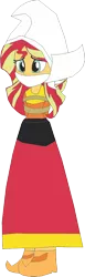 Size: 332x1073 | Tagged: safe, artist:caido58, derpibooru import, sunset shimmer, equestria girls, cloth gag, dutch, gag, image, png, rope, simple background, solo, tied up, transparent background