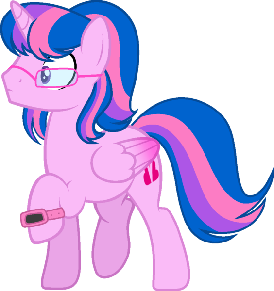 Size: 943x1004 | Tagged: safe, artist:muhammad yunus, derpibooru import, oc, oc:hsu amity, unofficial characters only, alicorn, pony, alicorn oc, base used, glasses, horn, image, male, no clothes, png, rule 63, simple background, solo, stallion, transparent background, vector, watch, wings