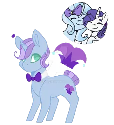 Size: 1024x1118 | Tagged: safe, artist:firefox238, derpibooru import, rarity, trixie, female, image, lesbian, magical lesbian spawn, offspring, parent:rarity, parents:rarixie, parent:trixie, png, rarixie, shipping